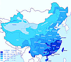 Rain map china