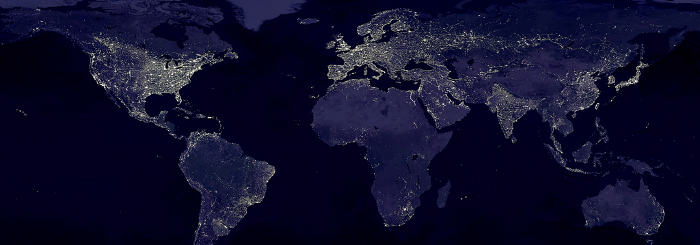 world at night